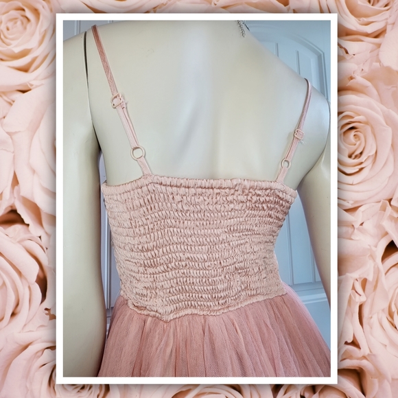 Band of Gypsies pink satin and tulle balletcore bustier dress size Med - Picture 5 of 6